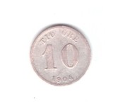 Moneda Suedia 10 ore 1904, stare buna, curata