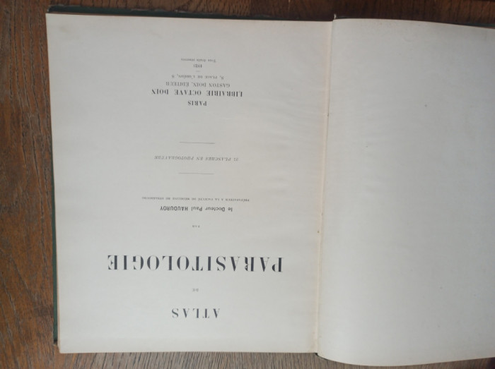 ATLAS DE PARASITOLOGIE 1923