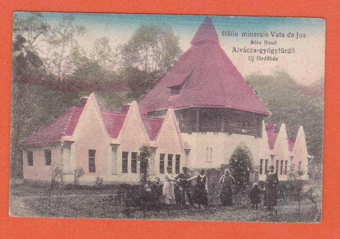 AMS @ - BAILE MINERALE VATA DE JOS, BAIA NOUA, 1924 - CIRCULATA, animata