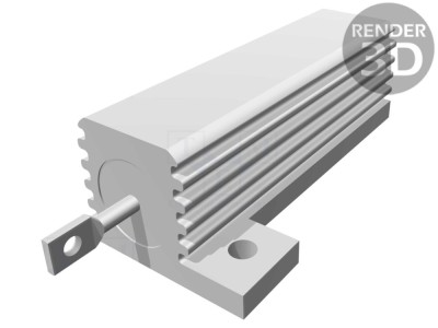 Rezistor Bobinat 68&amp;Omega; 50W cu Radiator foto