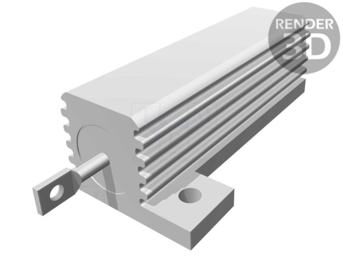 Rezistor Bobinat 68&Omega; 50W cu Radiator