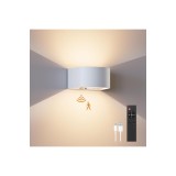 Lămpi de perie cu senzor de mișcare, telecomandă, 3 culori, lustre LED de perie pentru interior cu iluminare &icirc;n sus și &icirc;n jos