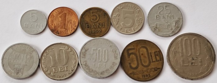 Romania, Lot monede