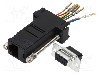 Adaptor D-Sub 9pin mama, RJ45 soclu, MH CONNECTORS - MHDA9-SMJ8-K-RC
