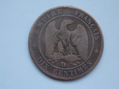 10 CENTIMES 1854-D FRANTA foto