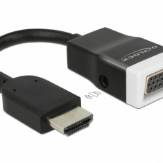 Adaptor HDMI la VGA cu Audio T-M Negru/Alb, Delock 65587