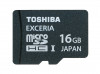 Card memorie Toshiba Exceria microSDHC tip HD 16 GB clasa 10, Micro SD