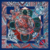 Batic Power of Life din mătase naturală - albastru