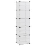 Cumpara ieftin Suport de pantofi, transparent, 44x31,5x153,5 cm, PP