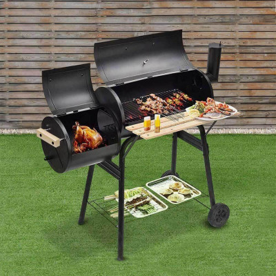 2 in 1 Gratar carbune BBQ si Smoker foto