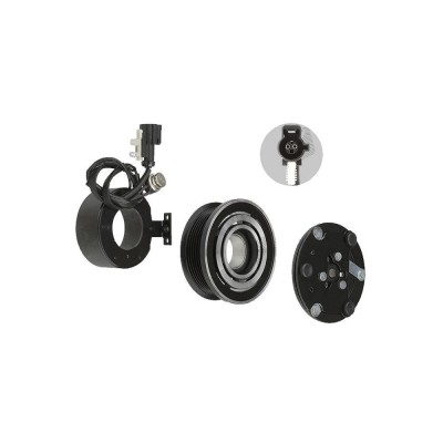 Cupla magnetica ambreiaj compresor A/C diametru 96 mm cu 6 caneluri, tip Visteon Scroll90v Ford Fiesta JHS 2002-2008, Focus 1998-2004; Fusion 2002-, foto