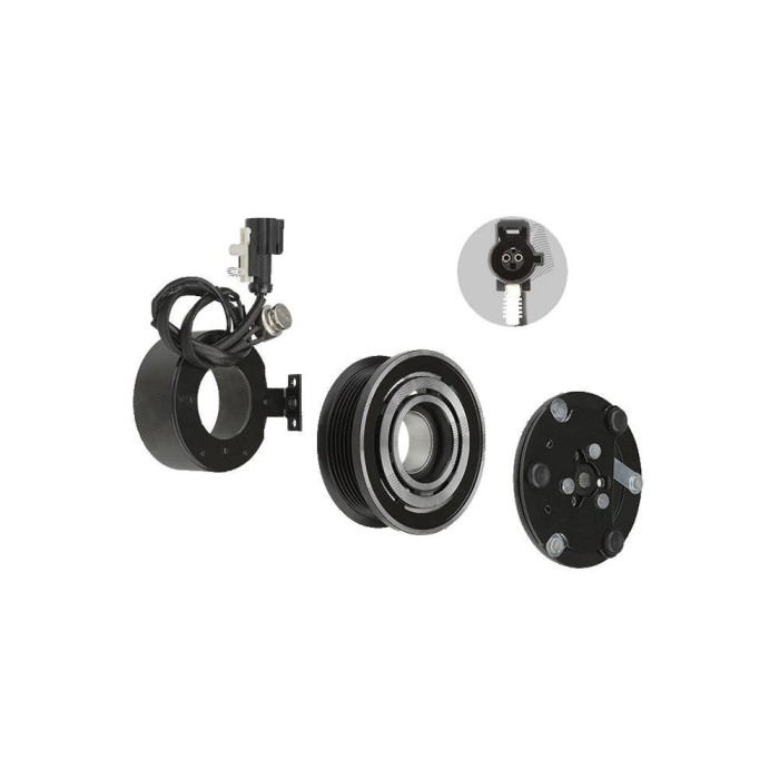 Cupla magnetica ambreiaj compresor A/C diametru 96 mm cu 6 caneluri, tip Visteon Scroll90v Ford Fiesta JHS 2002-2008, Focus 1998-2004; Fusion 2002-,