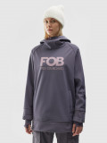 Hanorac de snowboard din softshell membrana 5000 pentru femei - gri, 4F Sportswear
