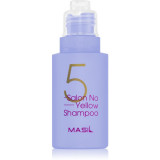 MASIL 5 Salon No Yellow sampon violet neutralizeaza tonurile de galben 50 ml