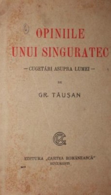OPINIILE UNUI SINGURATEC foto