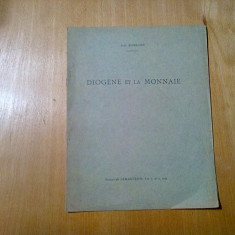 DIOGENE ET LA MONNAIE - Jean Babelon - Extrait de DEMARETEION, 1935, 4 p.