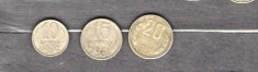 URSS (RUSIA) - LOT 3 MONEDE 10, 15, 20 COPEICI, ANI DIFERITI (12)
