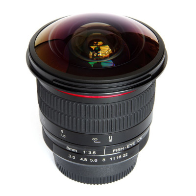 Obiectiv manual Meike 8mm F3.5 Fisheye pentru Canon EOS EF mount DESIGILAT foto