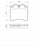 BOSCH 0 986 460 954 set placute frana,frana disc