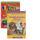 Pachet Noul cod rutier 2026 + Intrebari de examen explicate pentru categoriile A, B, BE + acces online la intrebari - Marius Stanculescu