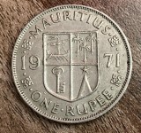 C50 - Moneda foarte veche - Mauritius - 1 rupee - 1971