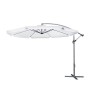 Umbrela gradina/terasa, articulatie tip banana, alb, 300 cm, Malatec, Isotrade