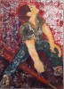 Personaj - semnat Svetla, Nonfigurativ, Pastel, Altul