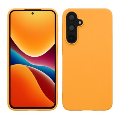 Husa Kwmobile pentru Samsung Galaxy A55, Portocaliu, Silicon, KWM000021MG006C foto