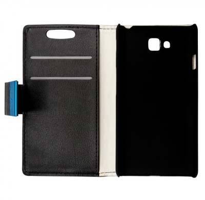 Husa tip carte cu stand neagra (Litchi Grain) pentru LG Optimus L9 II D605 foto
