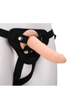 Strap-On Ham Cu Dildo, Natural, 20 cm