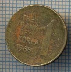 AX 930 MONEDA- KOREA DE SUD - 1 WON -ANUL 1966 -STAREA CARE SE VEDE foto