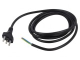 Cablu Electric 2m Negru 3x0,75mm 10A