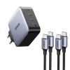 INCARCATOR retea Ugreen, Nexode &quot;X565&quot; Quick Charge 100W GaN, 3 x USB Type-C, 1 x USB, gri &quot;35043&quot; (timbru verde 0.18 lei) - 6941876230433