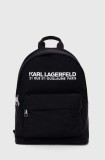 Karl Lagerfeld rucsac femei, culoarea negru, mare, neted
