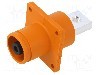 Conector alimentare DC, 1,5kV, 1 pini, seria ES-350A, {{Dimensiune pin}}. DEGSON ELECTRONICS - ESS-350A-120-B/S-OR-00