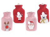 Cumpara ieftin Set 4 recipiente apa calda Craciun 16x28 cm, 700 ml