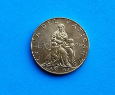 20 Lire 1965 Vatican-UNC-RAR foto