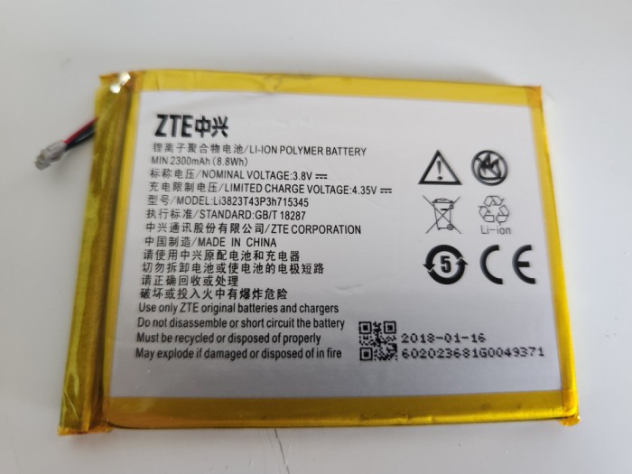 Acumulator compatibil ZTE Grand S Flex cod Li3823T43P3h715345