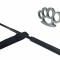 Set baston telescopic Police, 49 cm si box argintiu 1 cm grosime