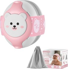 Casti antifonice pentru copii si bebelusi 3-36 luni WePro Store, protectie auditiva in medii zgomotoase, sistem de prindere sigur pentru fontanela, be