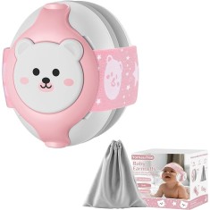 Casti antifonice pentru copii si bebelusi 3-36 luni WePro Store, protectie auditiva in medii zgomotoase, sistem de prindere sigur pentru fontanela, be