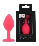 ​Dop anal din silicon Toosh, mic, roz, 7,4 cm, Small