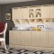 Bucatarie Korona Mebel MDF 2.6m Mesteacan, Blat Intreg