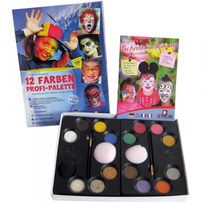 Set 12 culori germane face paint Paleta Profesionala Eulenspiegel ST18293 foto
