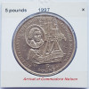 2890 Gibraltar 5 Pounds 1997 Bicentennial (Arrival of Commodore Nelson) km 605, Europa