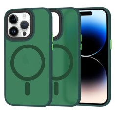 Husa pentru iPhone 14 Pro - Techsuit HaloFrost&nbsp;MagSafe Series - Midnight Green
