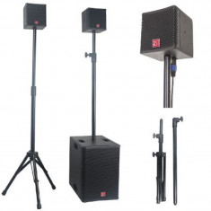 Kit Subwoofer BST, difuzoare satelit, trepied, 400 W foto