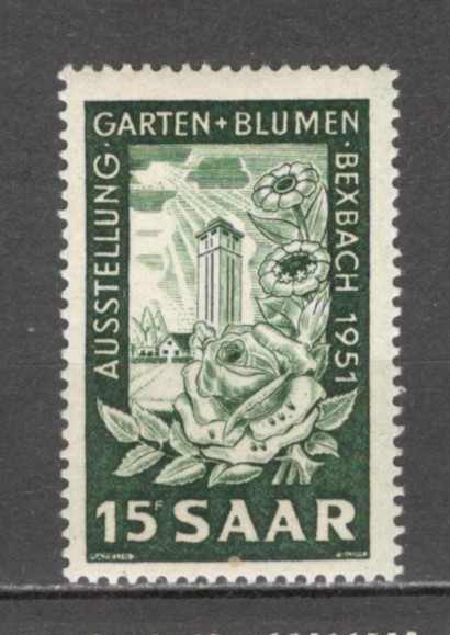Saarland.1951 Expozitia de gradinarit si flori SS.517