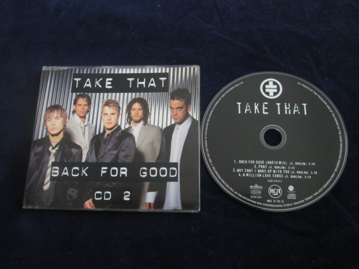 Take That - Back For Good CD 2 _ maxi single _ RCA ( Europa , 1995 )