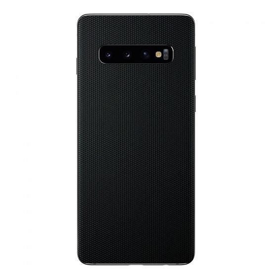 Set Folii Skin Acoperire 360 Compatibile cu Samsung Galaxy S10 Plus (Set 2) - ApcGsm Wraps Matrix Black